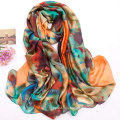 High quality print polyester scarf women soft chiffon hijab spring chiffon scarf wholesale